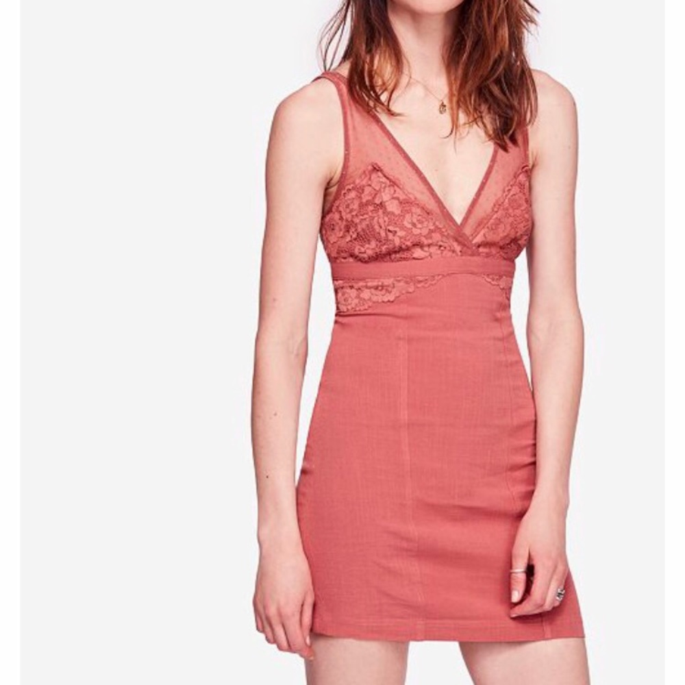 NWT Free People 💋 Kira Illusion Bodycon Dress